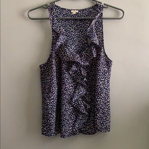 Blue sleeveless top